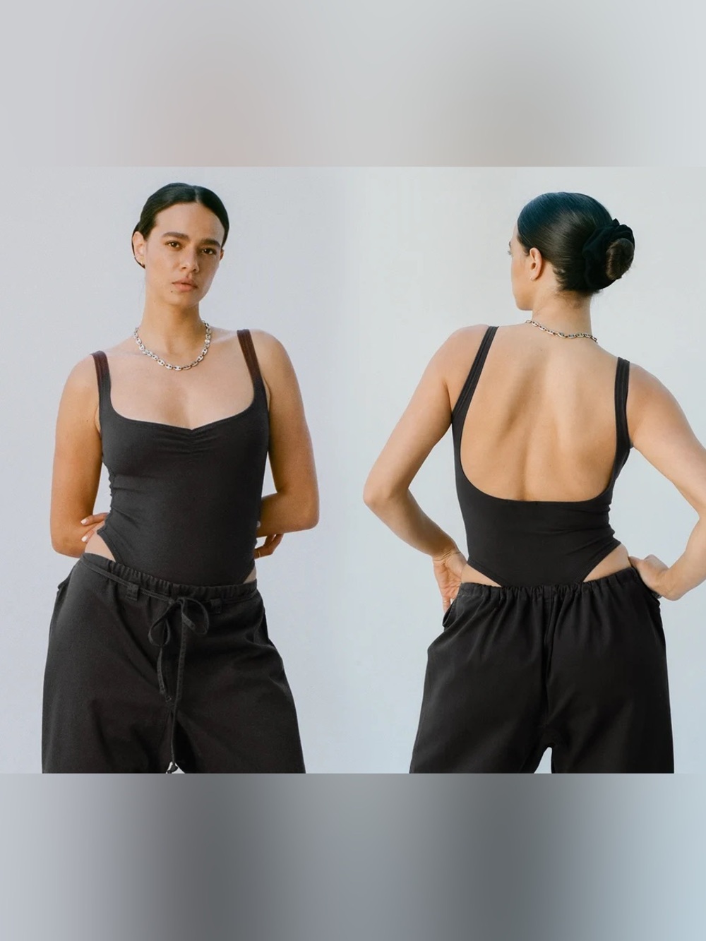 Gil Rodriguez Corazon backless bodysuit
